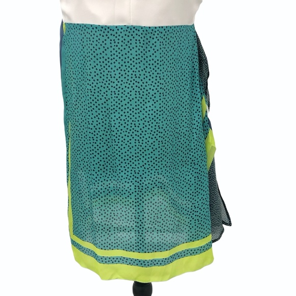 BLEU BLANC ROUGE BIB FRONT EMBROIDERED & BEADED SILK DRESS - Picture 3 of 16